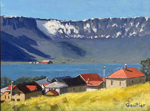 Isafjordur, Iceland 6" x 8" Oil on Wood Panel